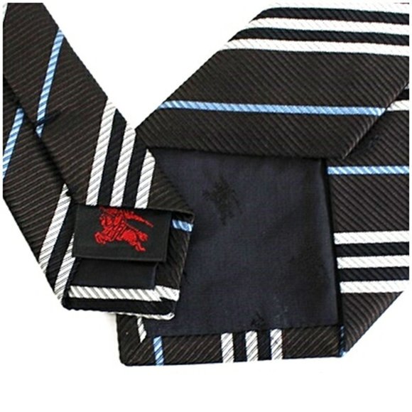 Burberry Black Label Silk Tie Stripe BURBERRY BLACK LABEL Men's